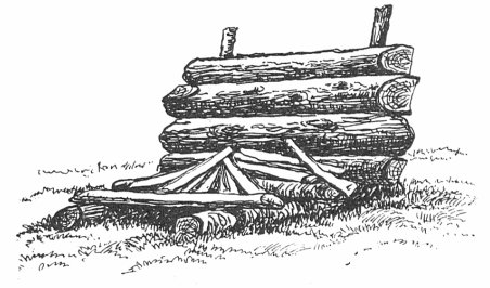 reflector campfire building a fire vintage illustration drawing