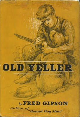 Book cover of "Old Yeller" by Fred Gipson.