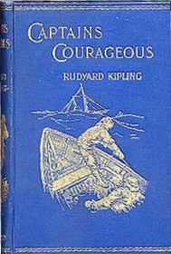 Book cover of "Captains Courageous" by Rudyard Kipling.