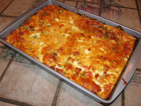 Cajun meal in tray.