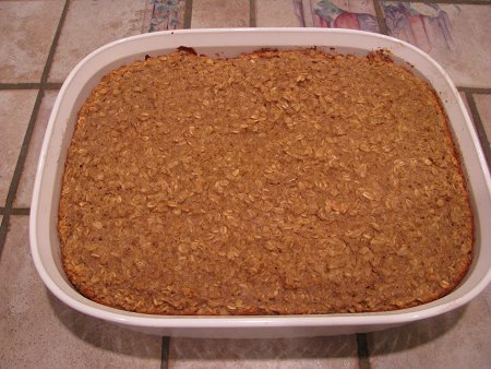 Homemade apple pecan oatmeal.