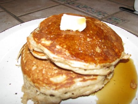 Buckwheat buttermilk pancakes.