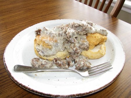 Homemade biscuits with folk.