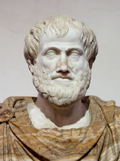 Aristotle marble portrait.