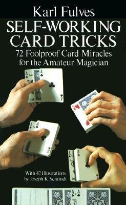 Book cover, self working card tricks by Karl Fullness.