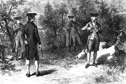 aaron burr alexander hamilton duel engraving 