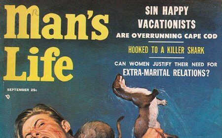 The vintage cover of man's life.