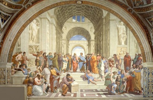 School of Athens painting by Raphael.