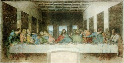 The Last Supper painting by Leonardo da Vinci.