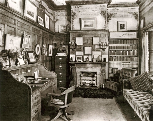 Andrew Carnegie's study office in central park, New York.