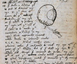 Isaac Newton pocket notebook.