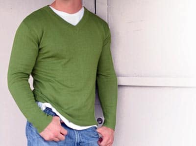 Elbow Patch Ribbed Pullover - Men - OBSOLETES DO NOT TOUCH