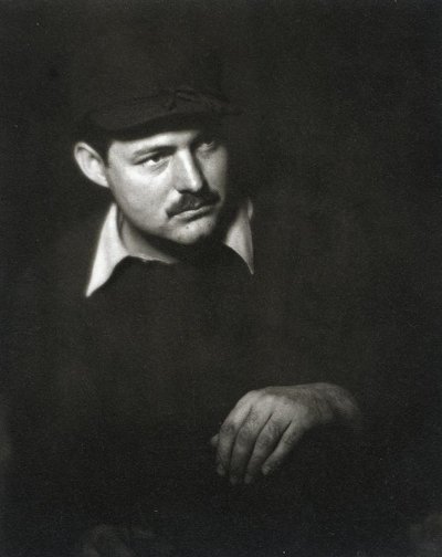 Ernest Hemingway portrait.