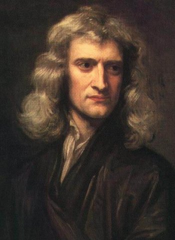 Isaac Newton portrait. 