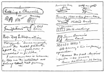 Mark Twain lecture notes.