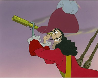 Furious Captain Hook's potrait. 