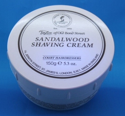 Sandalwood shaving cream.