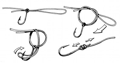 How to tie Four Fishing Hooks - T knot fishing 