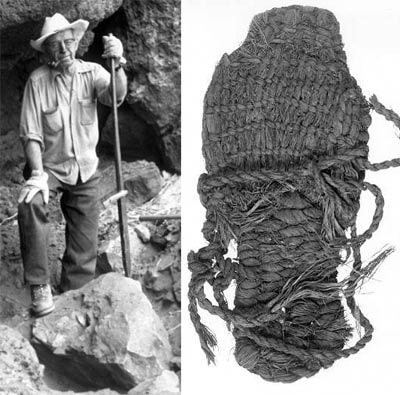Vintage Luther Cressman discovered oldest footwear in central oregon. 