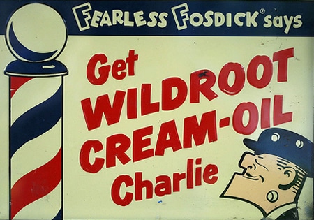 Wildroot cream oil by Charlie advertisement ad.