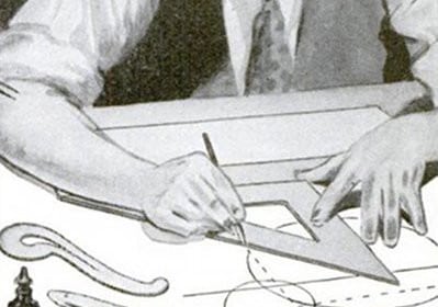 A man is crafting a piece of wood.