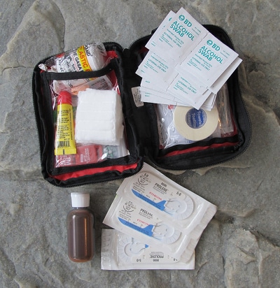 bug out bag supplies first aid kit bandages tape
