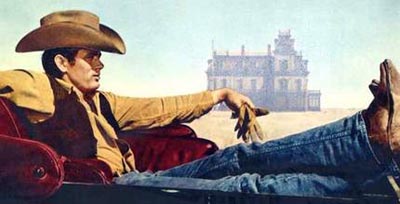 vintage cowboy painting wearing jeans hat 