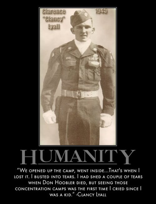 A motivational quote by Clancy Loyal about humanity.