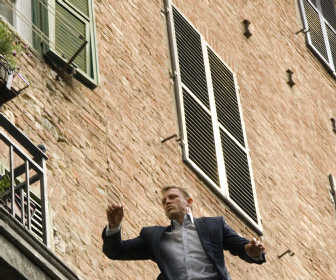 Daniel day-lewis showcases his Leaping Ability Workout as James Bond in 'The Man with the Golden Gun'.