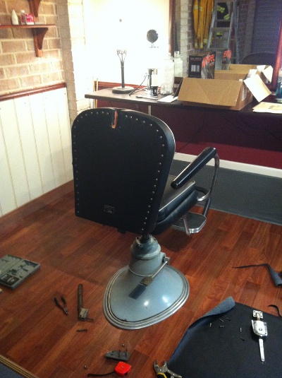 Barber chair in tools.