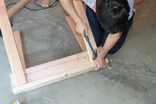 hammer2 how to build construct homemade diy sawhorse for garage