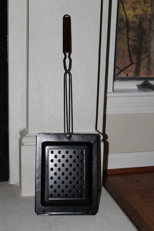 Chestnut Roasting Pan. Extra Long Handled Chestnut Roaster. 