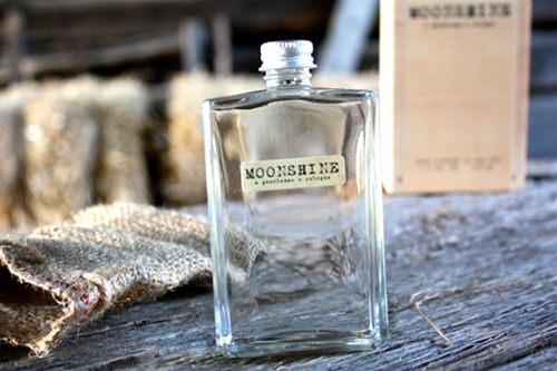 Moonshine cologne bottle.