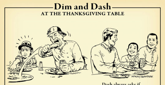 Dim and Dash bring a unique energy to the Thanksgiving table.
