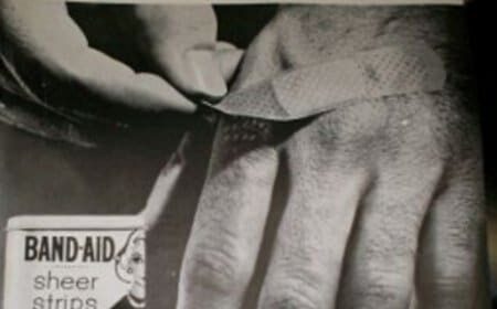 An ancient Band-Aid advertisement.