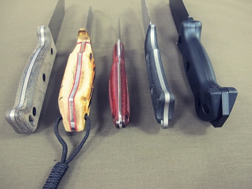 Different kinds of pocket knives.