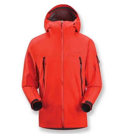 An orange winter jacket.