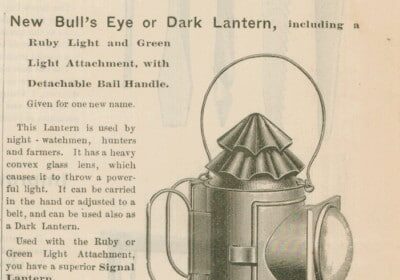 Introducing the revolutionary Bull's-Eye Lantern - a true Manvotional illumination companion.