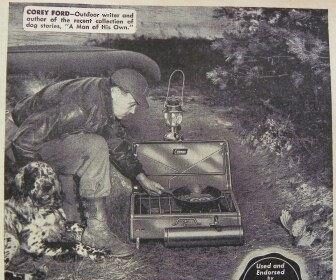 An old ad for a Coleman camp stove.