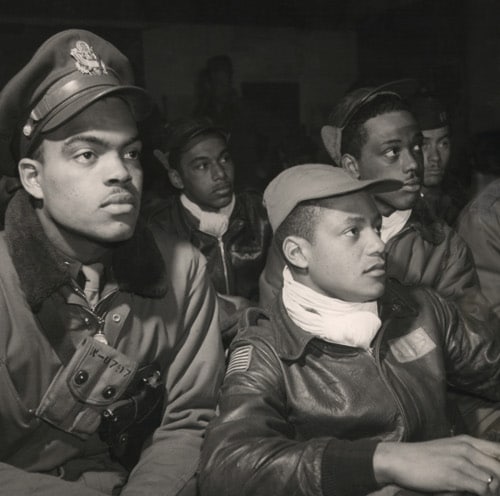 vintage african american pilots leather jackets and scarfs