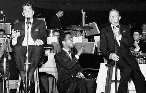 Men singing at stage.