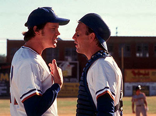 Kevin costner's arguing scene in movie "Bull Durham". 