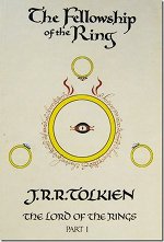 Book cover of Lord of the Rings Trilogy by J.R.R. Tolkien.