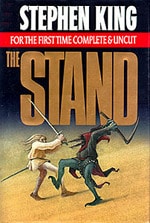 Book cover of The Stand by Stephen King.