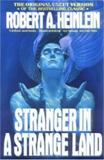 Book cover of Stranger in a Strange Land by Robert Heinlein.