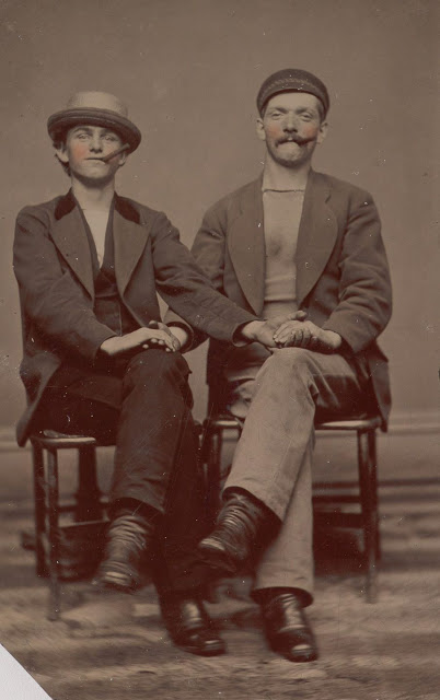 Vintage two men are siting on the chairs black and white photo illustration.