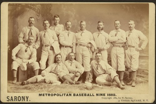 Vintage people group photo of baseball nine black and white illustration.