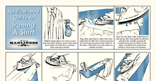 How to iron a dress shirt.