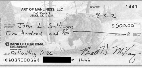 Parts anatomy of a check date amount.