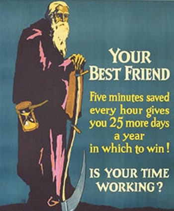 Vintage motivational business poster your best friend.